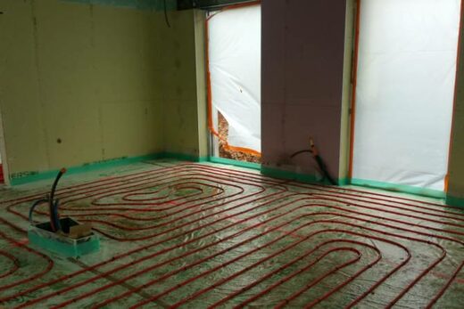 Création d’un plancher chauffant sur le secteur de Juan Les Pins dans le 06