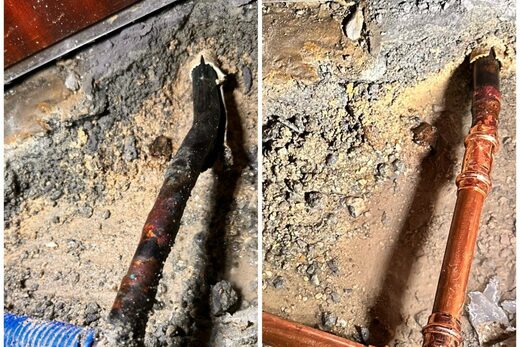 Réparation d’une alimentation d’eau froide encastrée fuyarde à Antibes