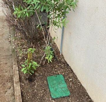 Remplacement de vanne de jardin enterré dans le sol d’une copropriété située à Villeneuve Loubet 06