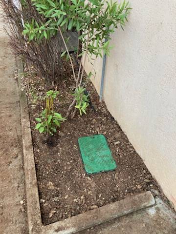 Remplacement de vanne de jardin enterré dans le sol d’une copropriété située à Villeneuve Loubet 06